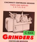 Cincinnati-Cincinnati 2, 3 and 4, Grinder OM Parts and Supplies Manual-2-3-4-OM-01